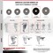 Service Caster 5 Inch Phenolic Wheel Swivel 3/8 Inch Threaded Stem Caster with Brake SCC SCC-TS20S514-PHS-TLB-381615 - alternate 3